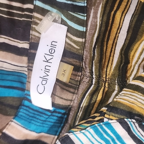 CLAVIN KLEIN RUCHED BLOUSE 3X - Picture 2 of 3